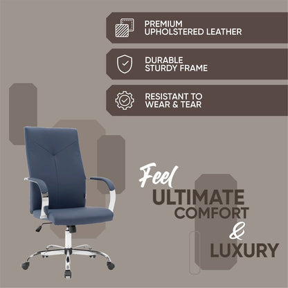 Sonora Modern High-Back Leather Office Chair