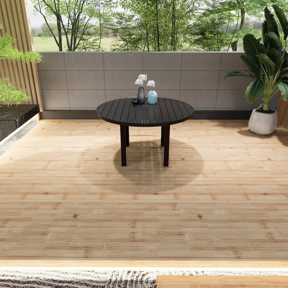 Chelsea 60″ Round Outdoor Aluminum Dining Table for Patio