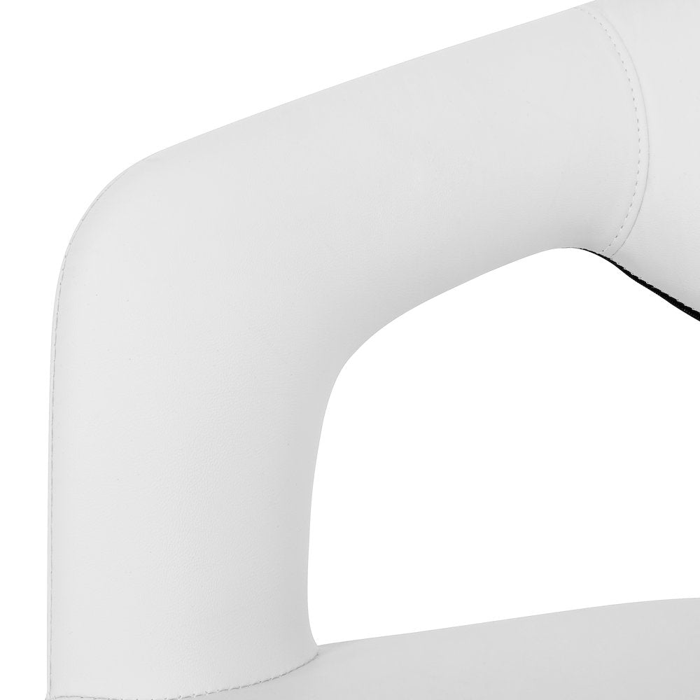 Entice Collection Modern Dining Chair in White