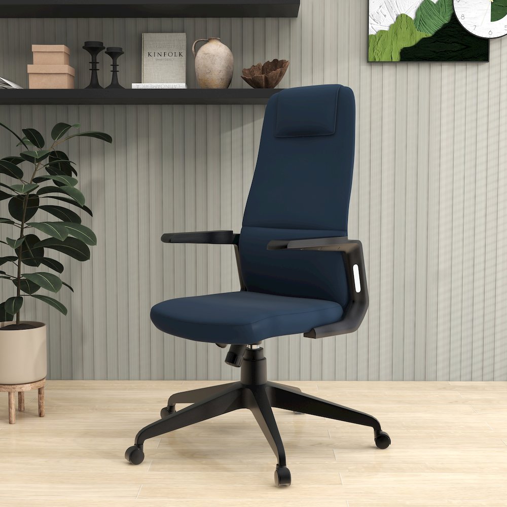 Nexa Collection Modern Office Chair In Blue