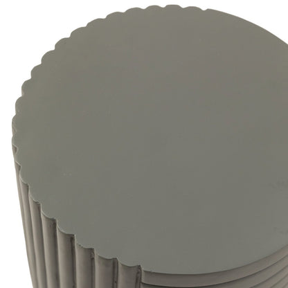 Modern Side End Table Trove Series In Green Grey
