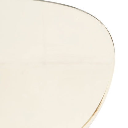 Modern Oyster Transparent Side Chair in Black Base