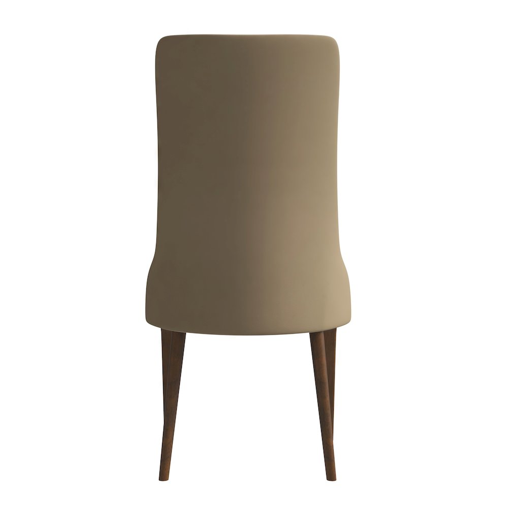 Elm Collection Modern Wooden Dining Chair In Toupe