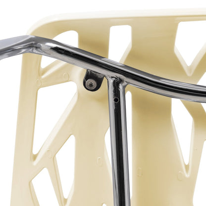 Modern Asbury Dining Chair w/ Chromed Legs, Set of 2