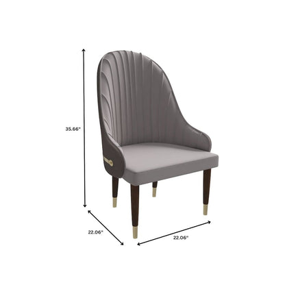 Elara Collection Wooden Dining Chair in Two-Tone Toupe Set of 2