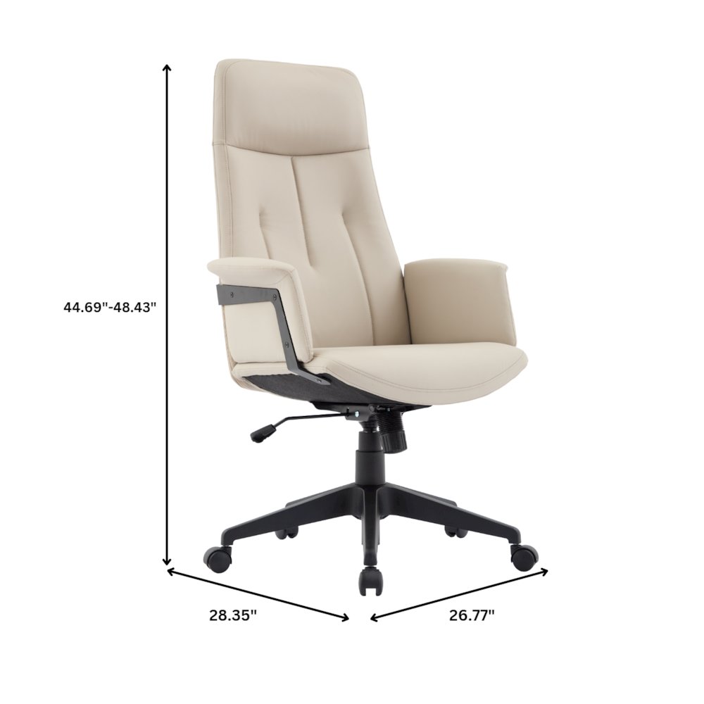 Inifini Collection Modern Office Chair In Tan