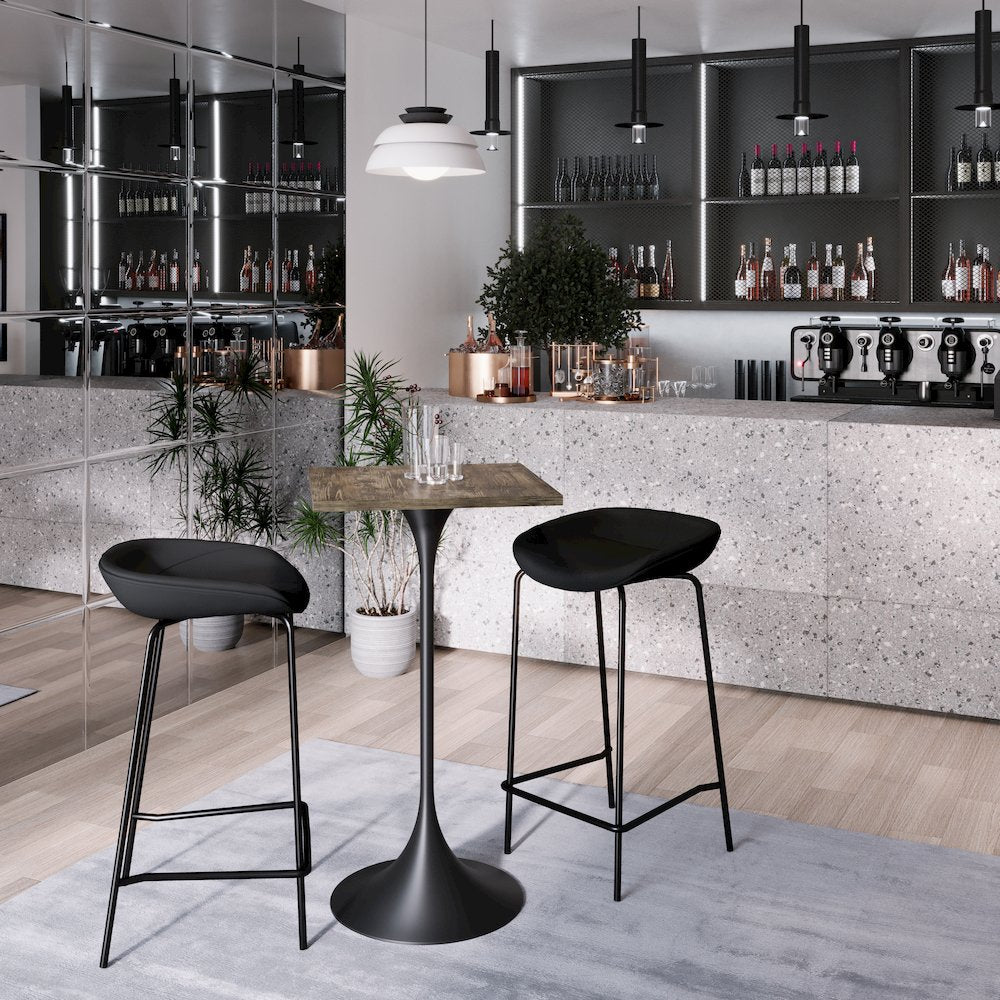 Verve Collection 24 Square Top Bar Height Table