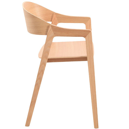 Rivo Collection Elegant Dining Chair in Natural Wood