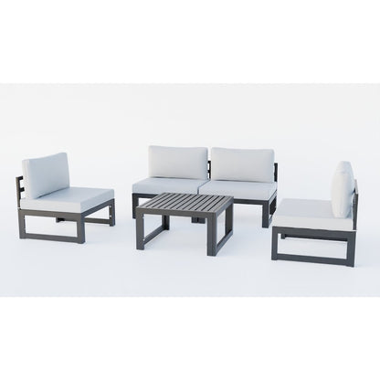 Chelsea 5-Piece Middle Patio Chairs and Coffee Table