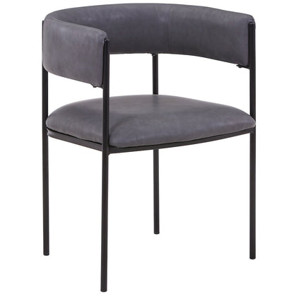 Cyril Collection Modern Chair in Charcoal