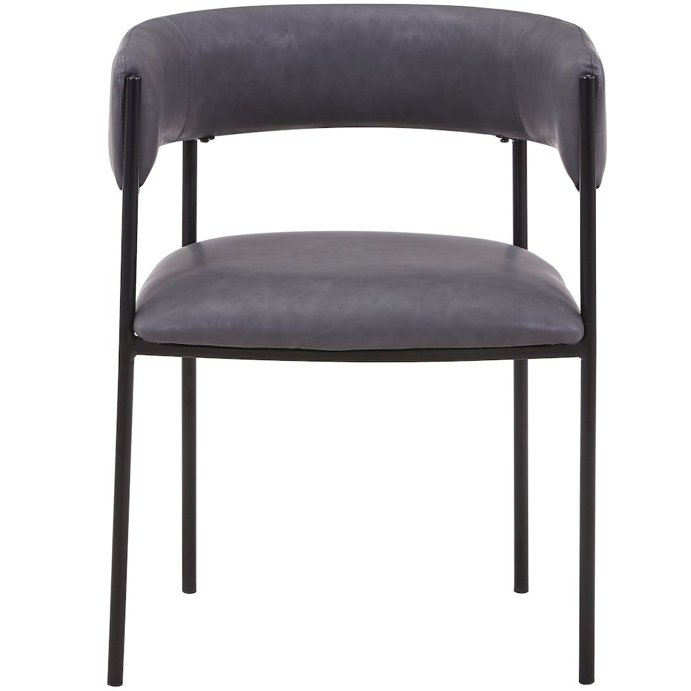 Cyril Collection Modern Chair in Charcoal