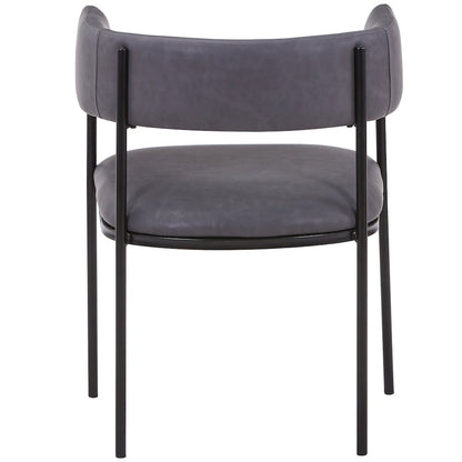 Cyril Collection Modern Chair in Charcoal