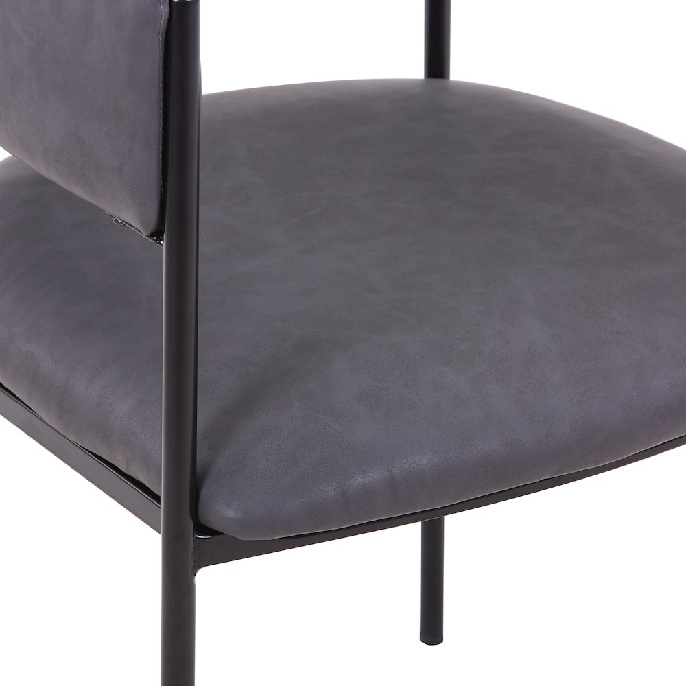 Cyril Collection Modern Chair in Charcoal
