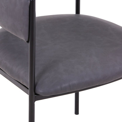 Cyril Collection Modern Chair in Charcoal
