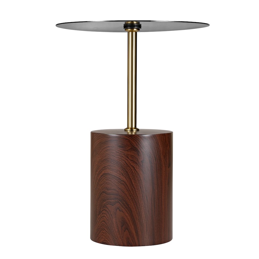 Malta Collection Modern End Table In Brown
