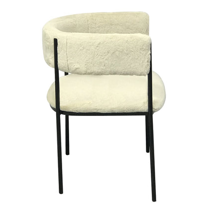Gavin Series Modern Chair Black Frame in Light Brown