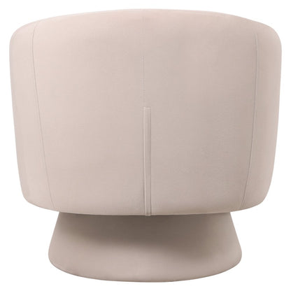 Raze Collection Modern Accent Chair in Beige Velvet