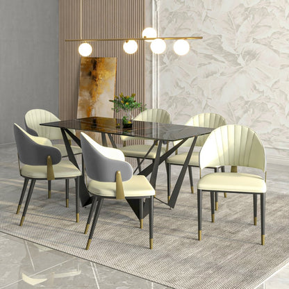 Aria Series Modern Dining Chair in Grey