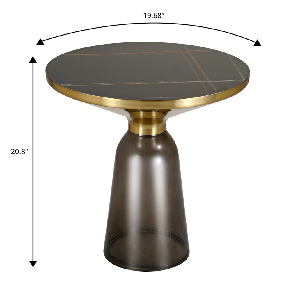 Tully Collection Glass side Table