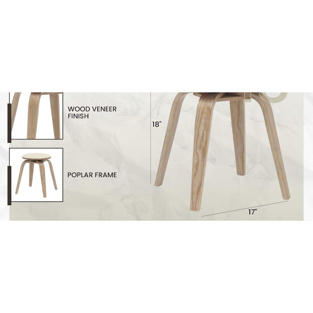 Modern Wooden Dining Stool