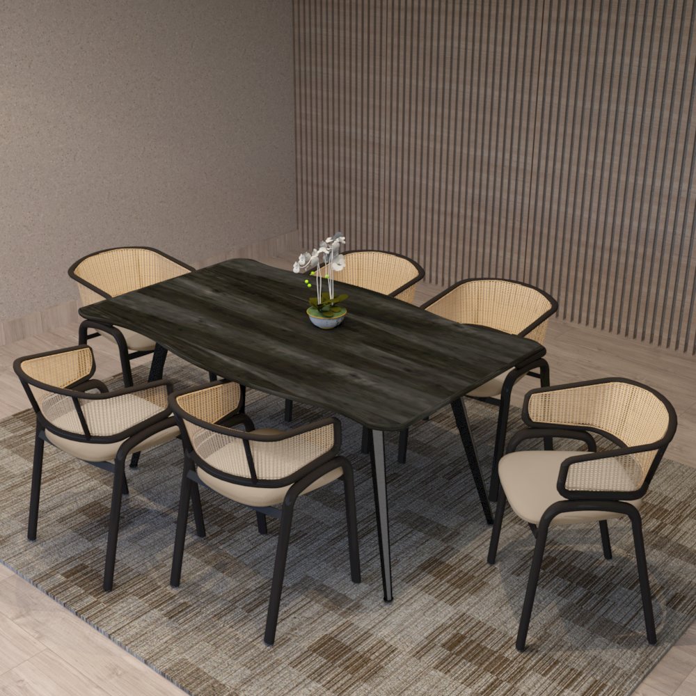Ervilla - Dining Chair - Beige Leather