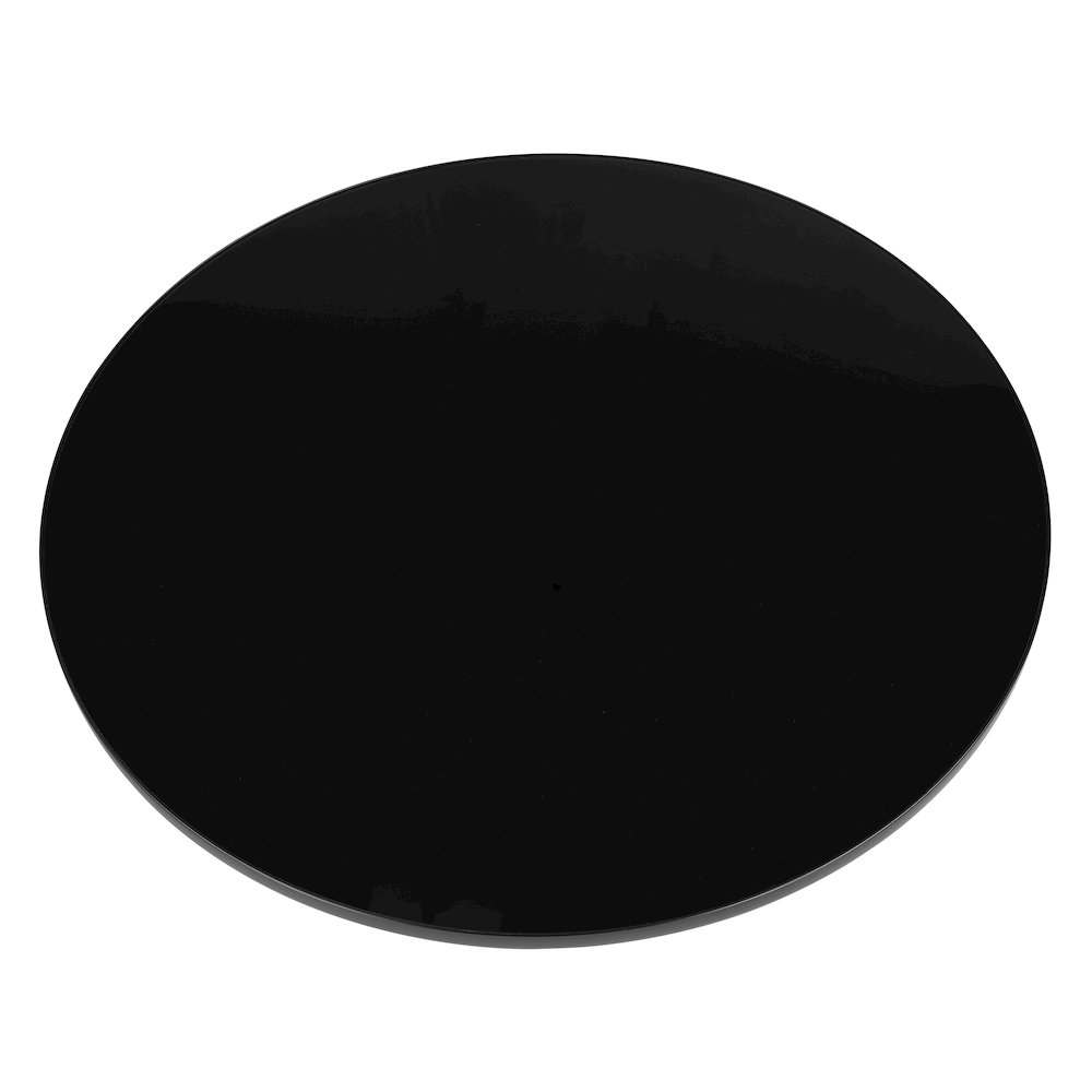 Tully Collection Glass Coffee Table Grey glass, Black Rim with Black GLass Top