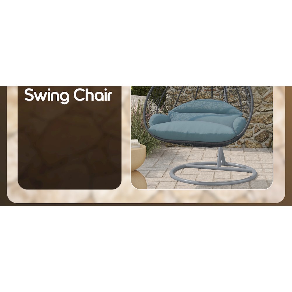 Recluse Collection Modern Outdoor Swing Chair