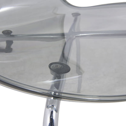 Modern Oyster Transparent Side Chair