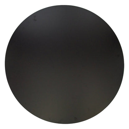 5-Piece Dining Set Round Black MDF Dining Table