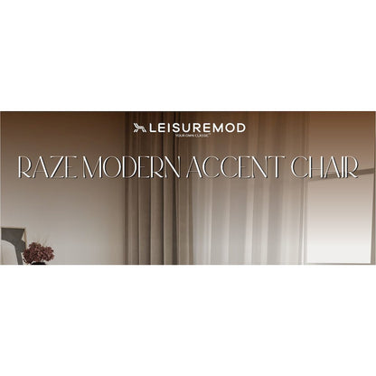 Raze Collection Modern Accent Chair in Oatmean Linen