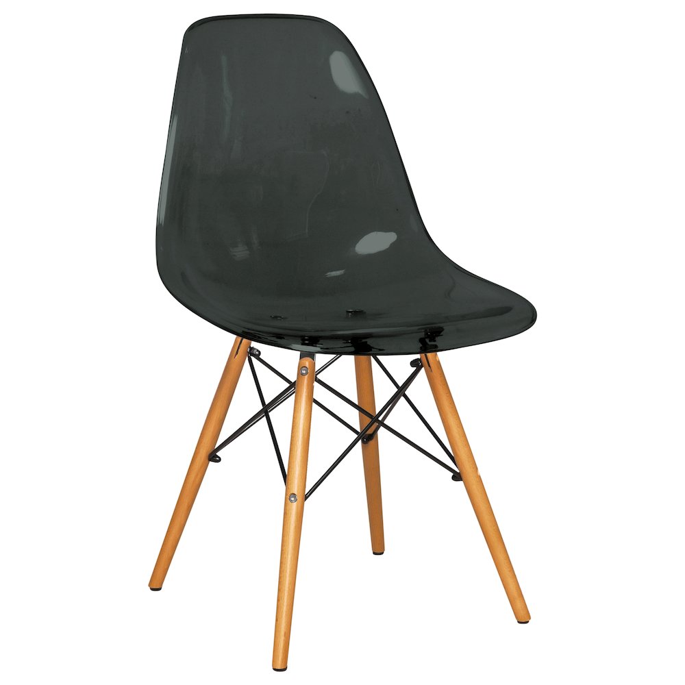 Dover 3-Piece Dining Set with Round Black MDF Top Bistro Table in Black