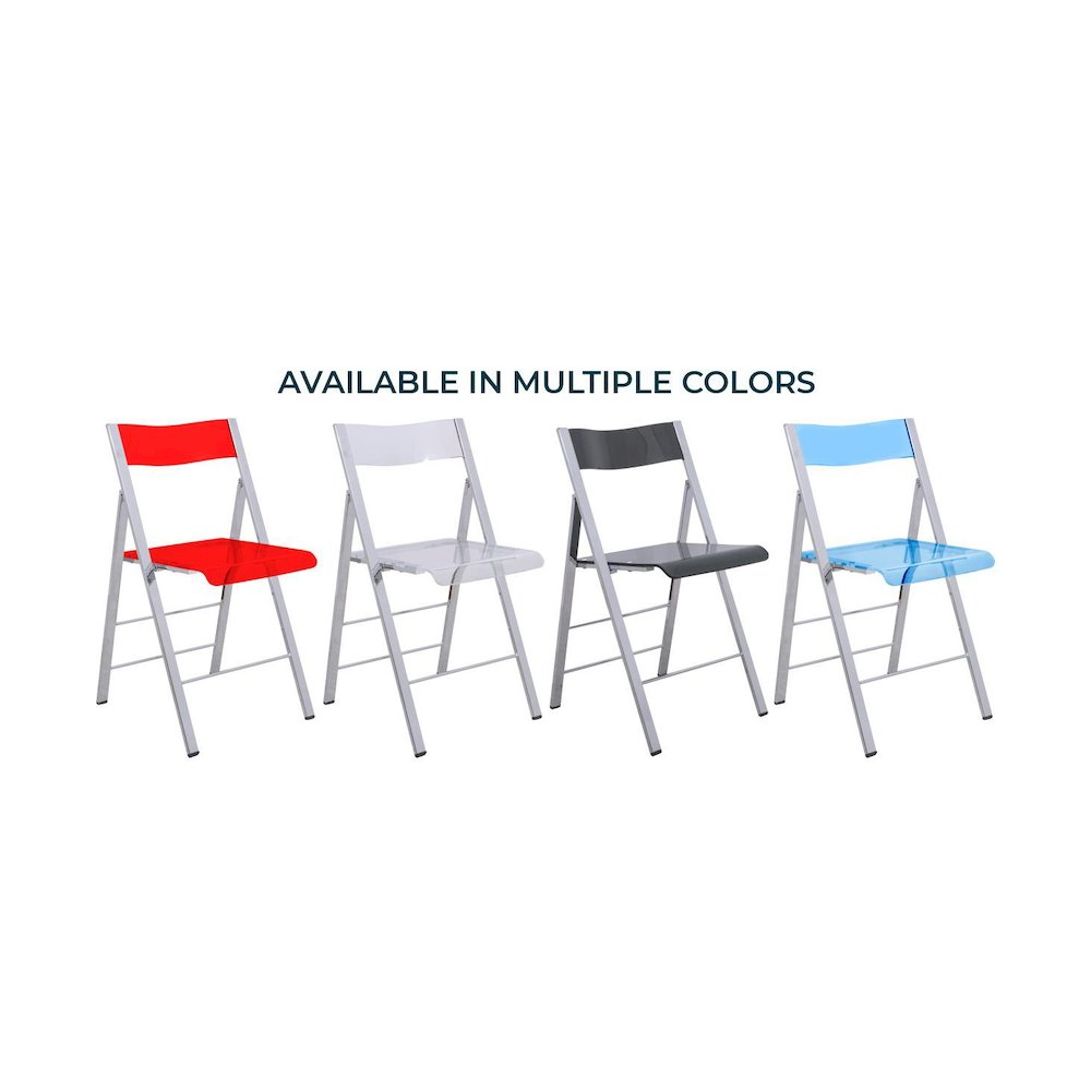 Menno Modern Acrylic Folding Chair