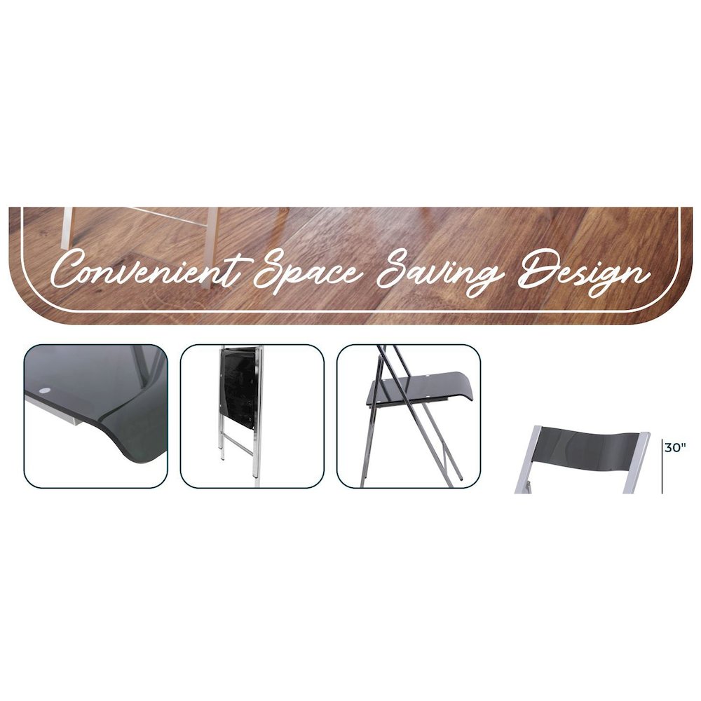 Menno Modern Acrylic Folding Chair