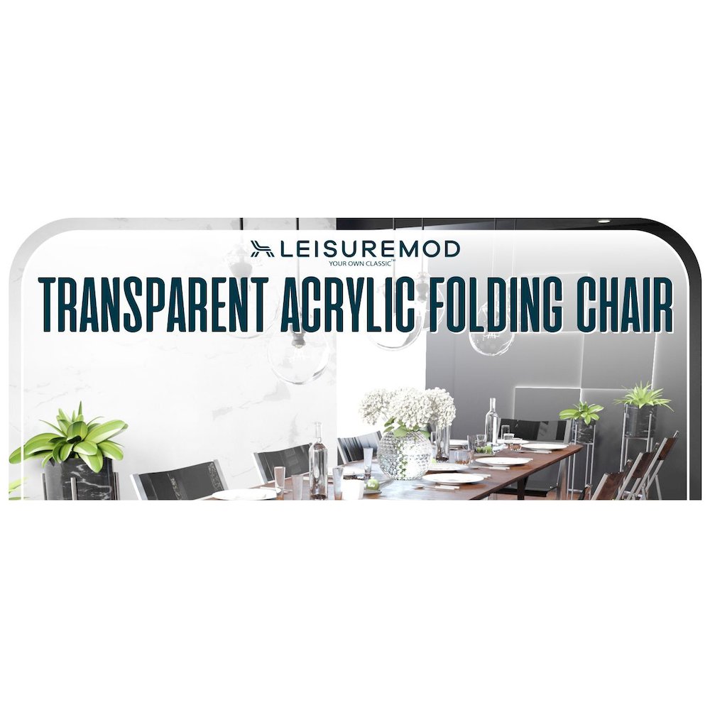 Menno Modern Acrylic Folding Chair
