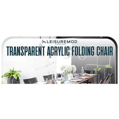 Menno Modern Acrylic Folding Chair