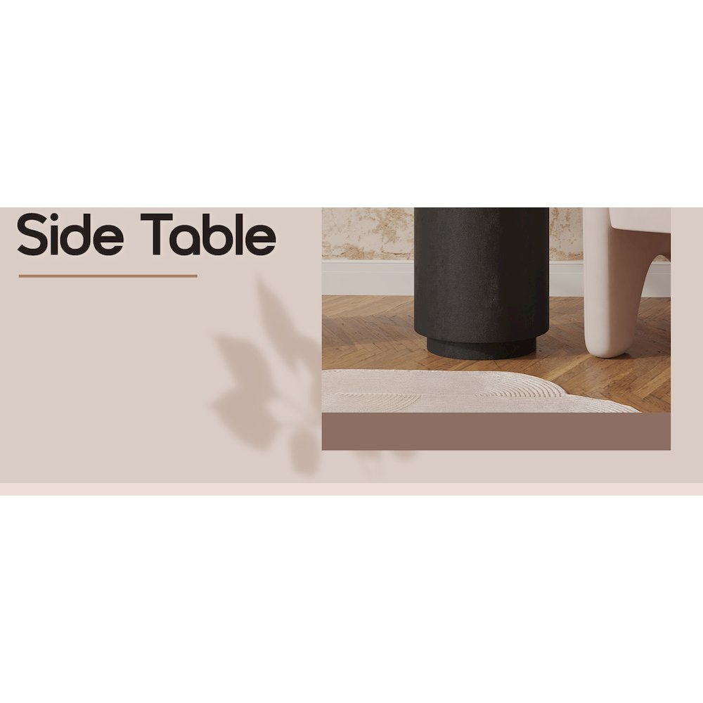 Modern Side End Table Ramble Series In Black