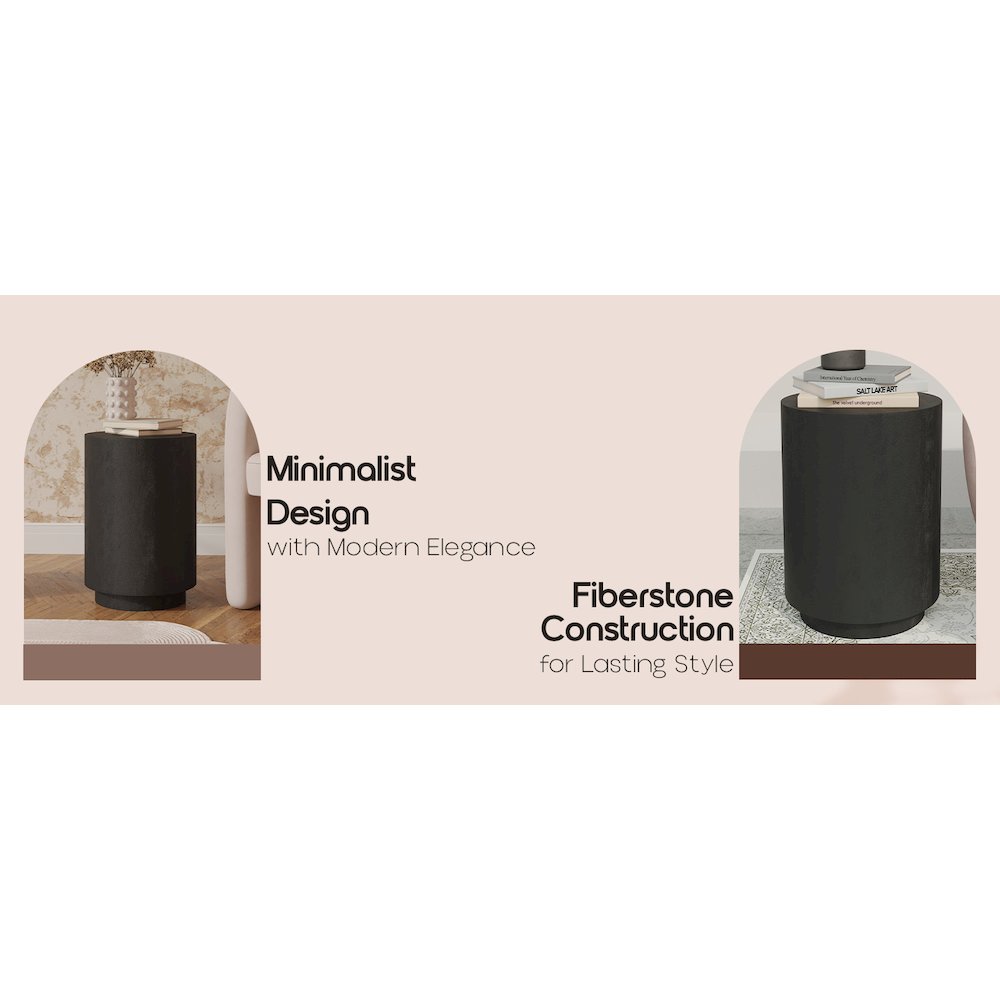 Modern Side End Table Ramble Series In Black