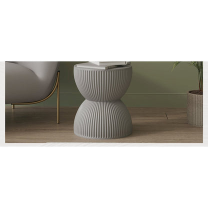 Modern Side End Table Spire Series In Grey
