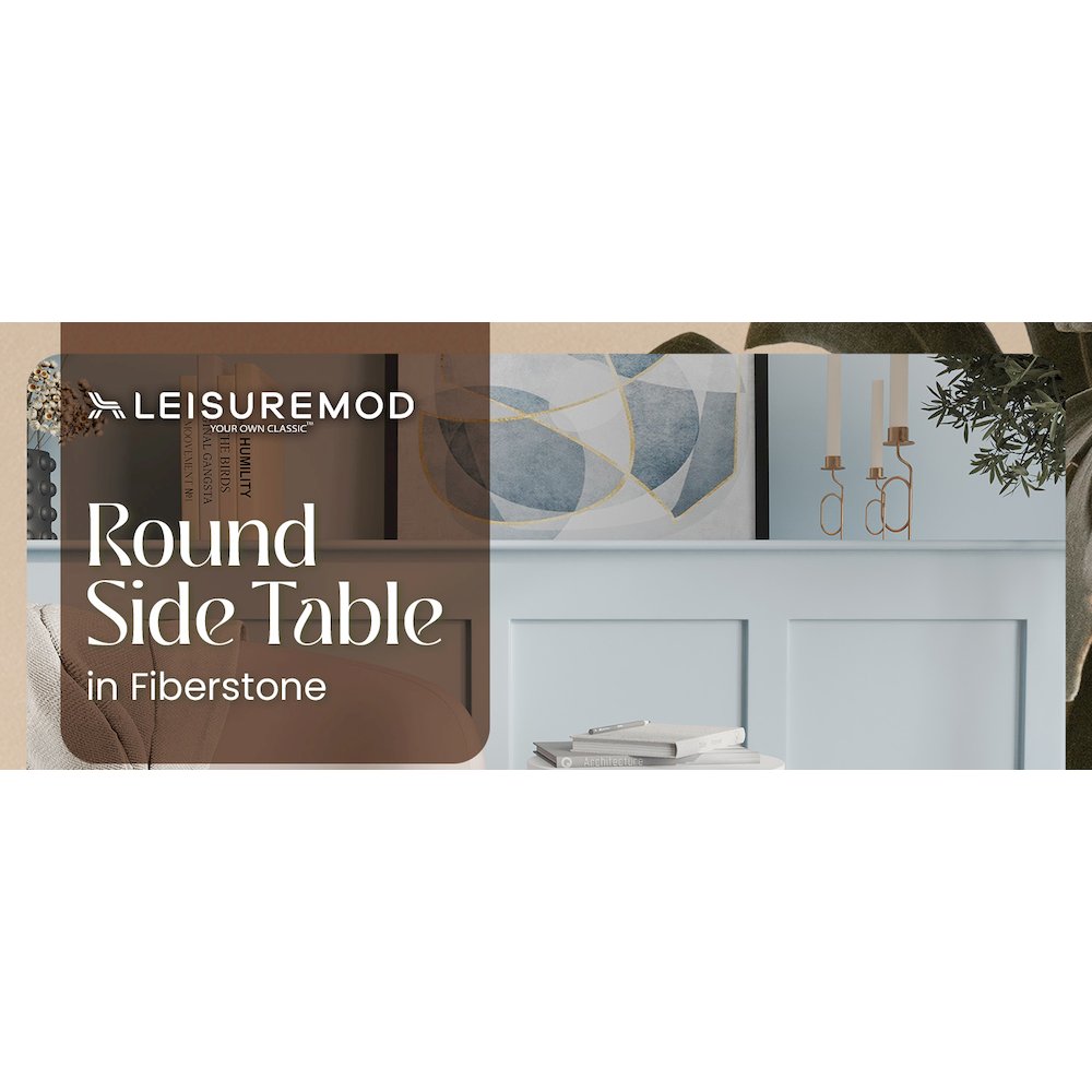 Modern Side End Table Nook Series In White