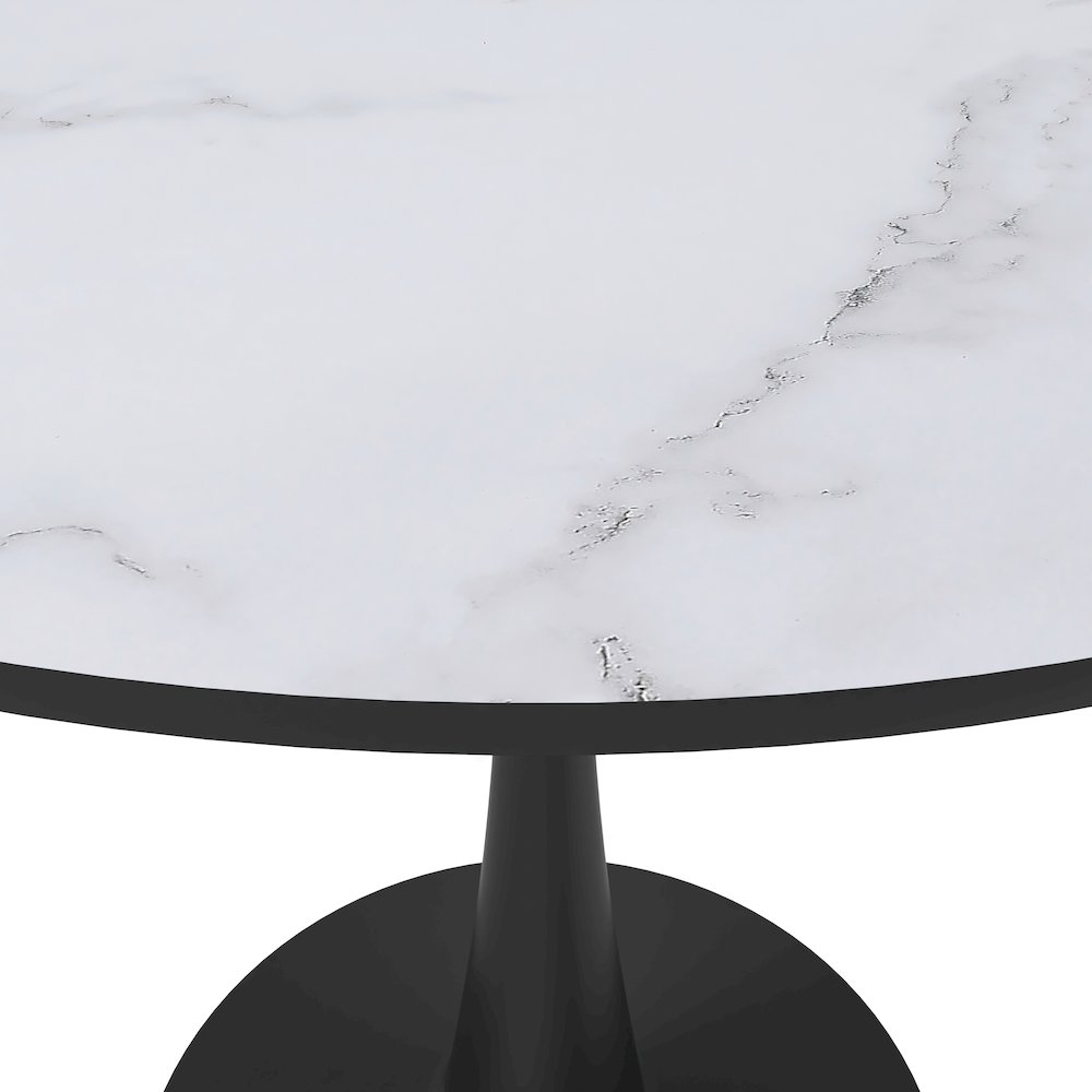 Bristol Mid-Century Modern Round Dining Table