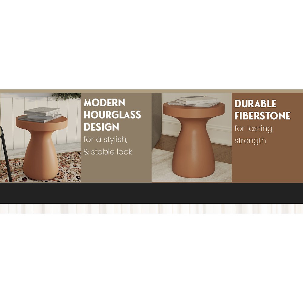Modern Side End Table Wisp Series In Pink