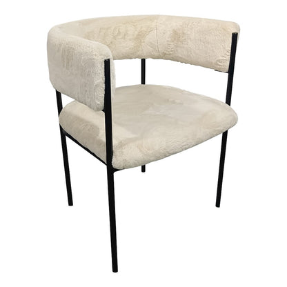 Gavin Series Modern Chair Black Frame in Light Brown Set of 2
