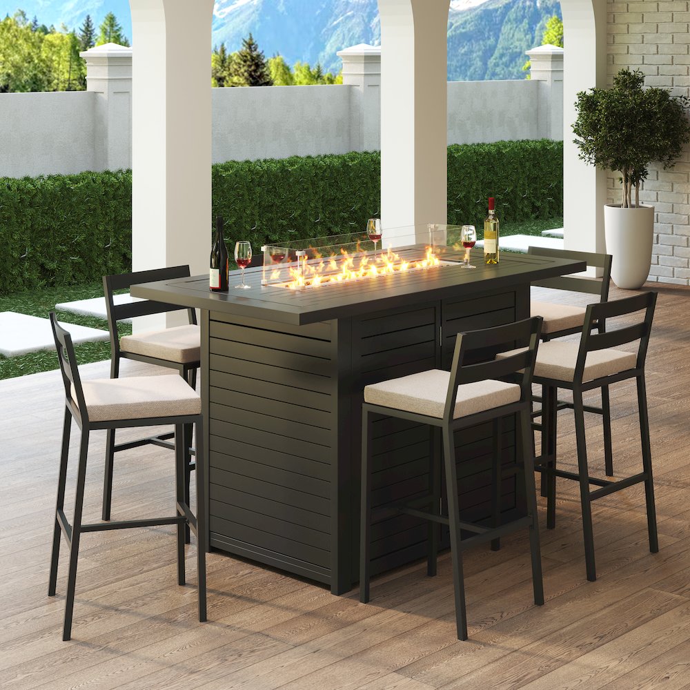 Chelsea Collection Aluminum Outdoor Dining Set