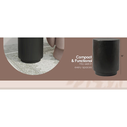 Modern Side End Table Ramble Series In Black