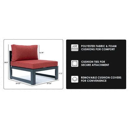 Chelsea 5-Piece Middle Patio Chairs and Fire Pit Table