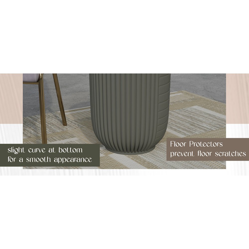 Modern Side End Table Trove Series In Green Grey