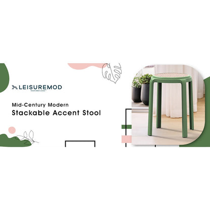 Seville Collection Modern Dining Chair in Green