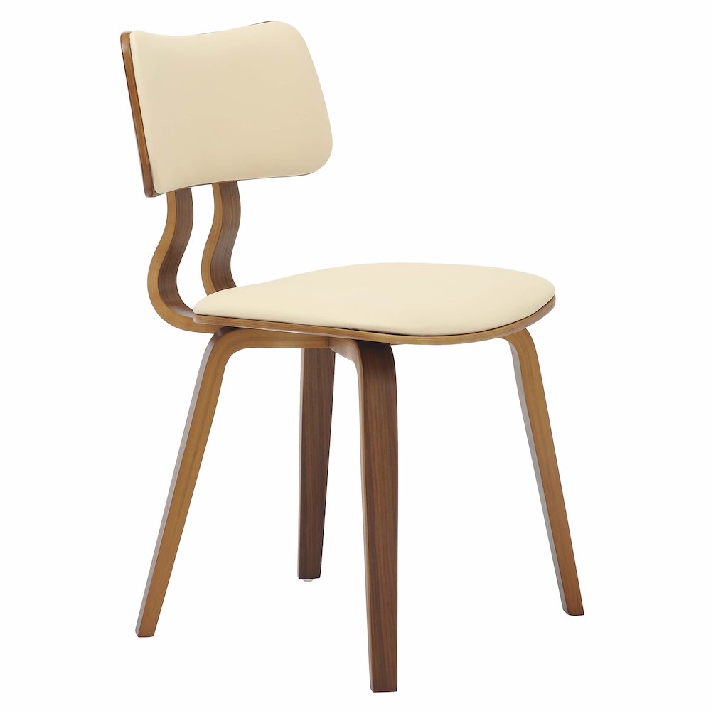 5-Piece Dining Set in Walnut/Cream