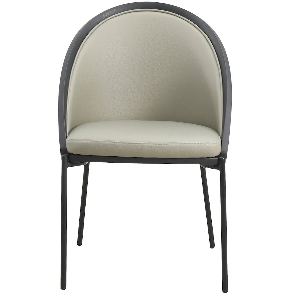 Urbane Collection Modern Dining Chair With Olive Green - Set of 2