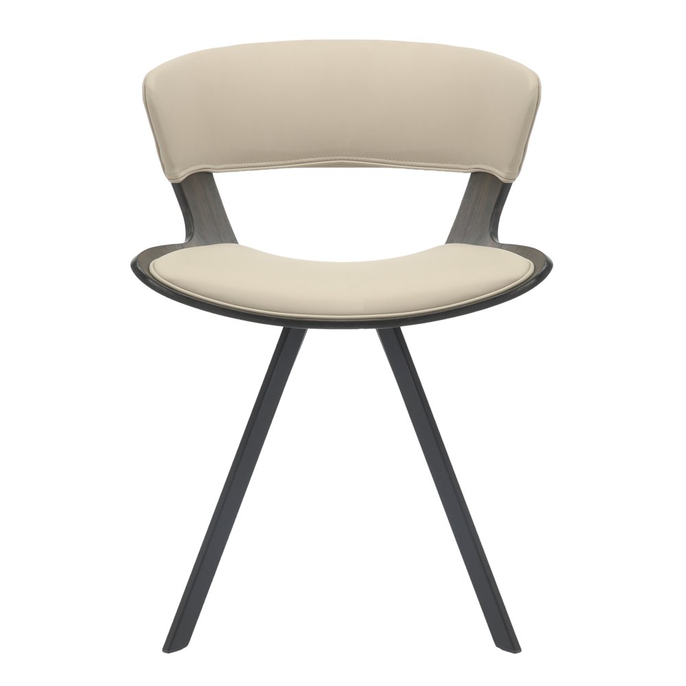 Wooden Dining Chair in Light Taupe